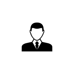 Professional male avatar with suit and tie for business profiles.