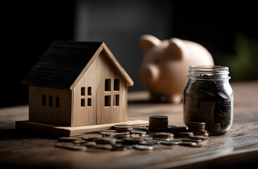 saving piggy for a Mortgage or investment 
