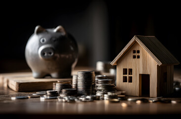 saving piggy for a Mortgage or investment 

