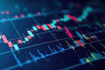 Fototapeta premium Financial Analysis Indicator Strategy Visualization