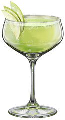 Appletini Cocktail Illustration