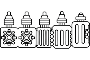 Powerdrive Boost Line Art Depicting Advanced Mechanism and Force