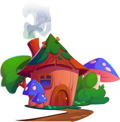 Cute Mushroom House