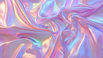 Obraz premium Holographic Iridescent Silk Fabric Texture