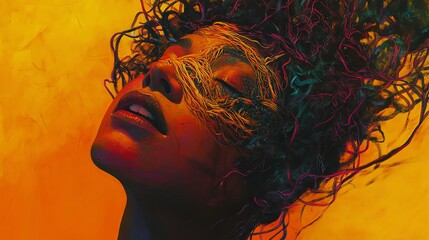 A vibrant representation of inner tranquility.