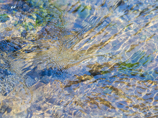 春の川　水の流れアップ41