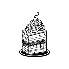 Elaborate confectionery artwork displaying a tiered cake on a simple plate