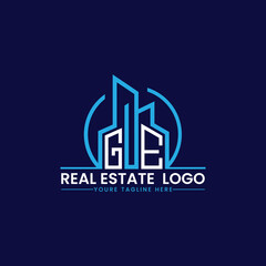 GE Real Estate and Construction Logo Design