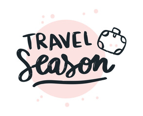 Naklejka premium Set hand drawn adventure logo