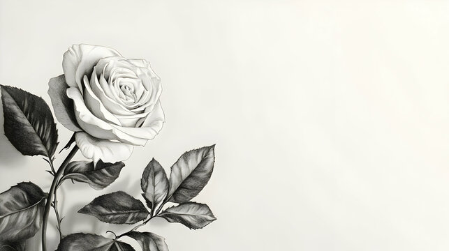 drawing rose pic illustration