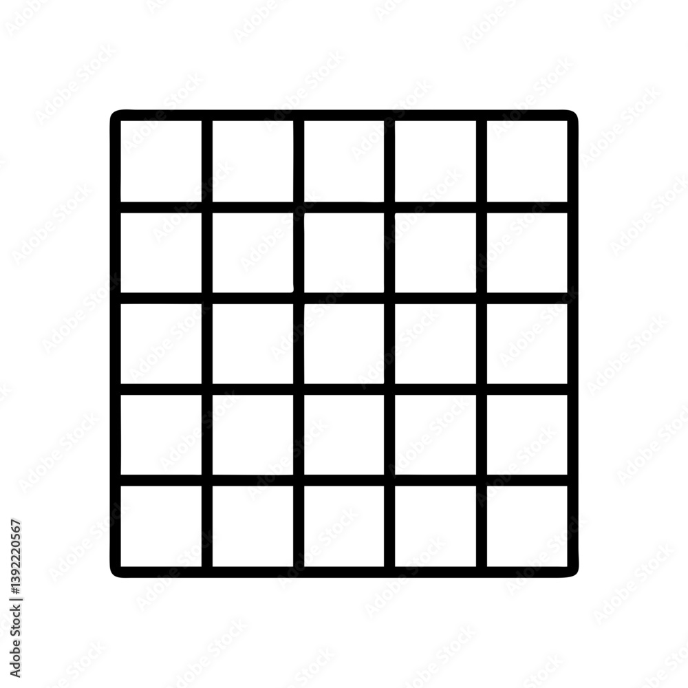 Poster square grid pattern vector illustration for graphic design and background applications with clean li