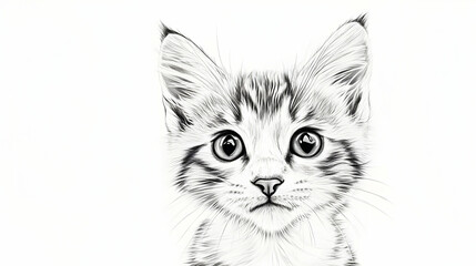 drawing of kitty illustration