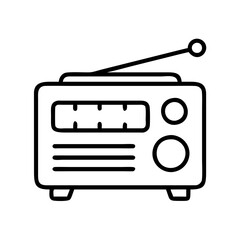 Vintage radio receiver vector illustration for broadcasting and communication design project needs exactly  chars