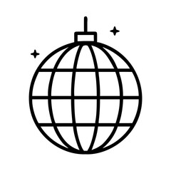 Disco ball vector illustration for party celebration and night club entertainment design element isolated art