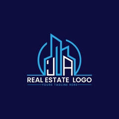 JA Real Estate and Construction Logo Design
