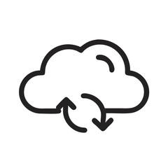 Cloud Icon for Storage or Syncing Icon Design