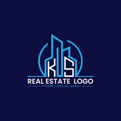 KS Real Estate and Construction Logo Design