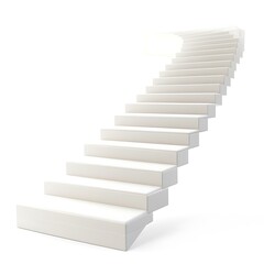 Ascending White Staircase to Light of excellence in splendor beyond compare with grace in style