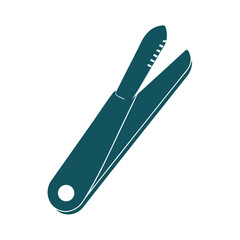 Cuticle Nipper Vector Silhouette Design.
