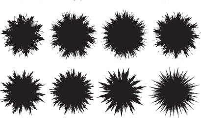 Abstract floral shapes for edgy artistic designs and patterns