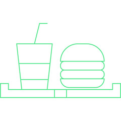 Food Trayicon single vector illustration