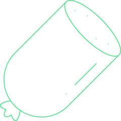Sausageicon single vector illustration