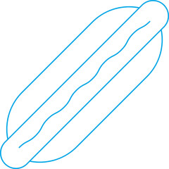Hot Dogicon single vector illustration