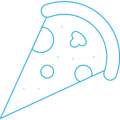 Pizzaicon single vector illustration