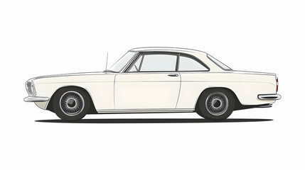 drawing on car illustration