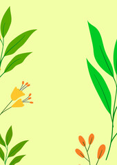 Background or wallpaper design with floral concept.