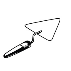 trowel isolated on white