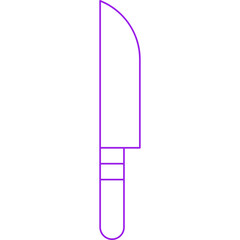 Knifeicon single vector illustration