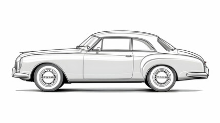 drawing on car illustration