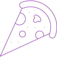 Pizzaicon single vector illustration
