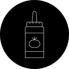 Ketchupicon single vector illustration
