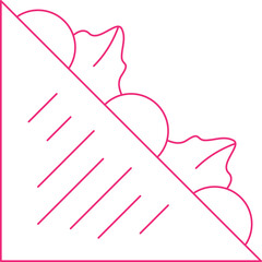 Sandwichicon single vector illustration