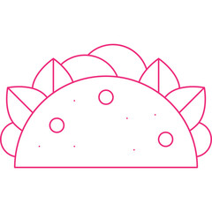Tacoicon single vector illustration