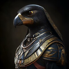 Horus, God of the Sky, Majestic Falcon Deity of excellence in splendor beyond compare with grace
