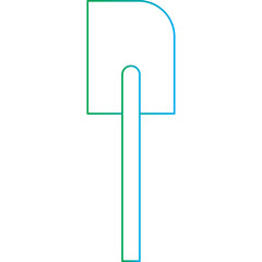 Spatulaicon single vector illustration