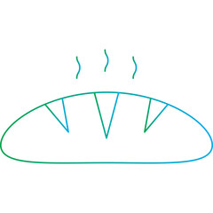 Breadicon single vector illustration