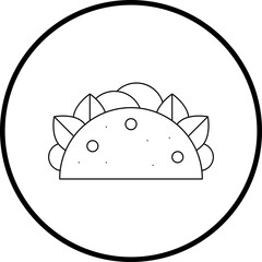Tacoicon single vector illustration