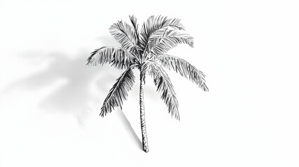 drawing of a palm illustration