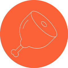 Meaticon single vector illustration