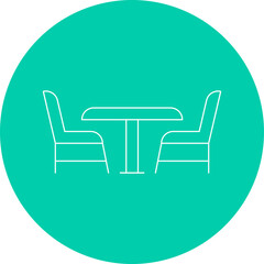 Chairsicon single vector illustration