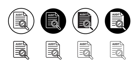 Audit icon Black and white logo