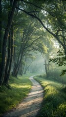 Obraz premium Natural Tranquil Trails for mobile wallpaper