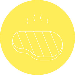 Steakicon single vector illustration