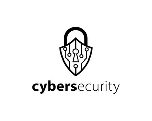 Cybersecurity Shield Protection Digital Lock Key Circuitry Safeguard