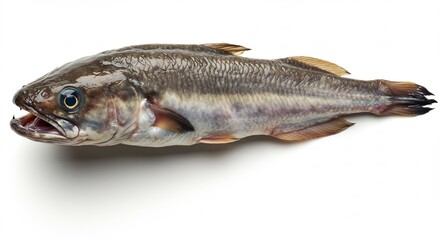 Close up view of a fish neutral background. AI Generated