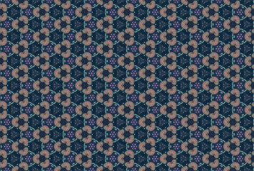 Seamless Digital Perspective Geometric Shape Interior Symmetric Decoration Art Texture Design Graphic Fabric Textile Endless Tile Wallpaper Cloth Background Template Luxury Fashion Visual Pattern.